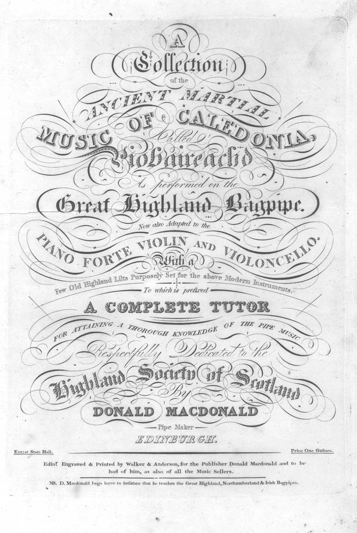 A Collection of the Ancient Martial Music of Caledonia