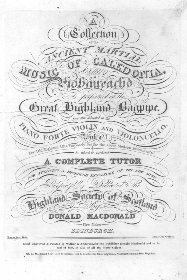 A Collection of the Ancient Martial Music of Caledonia