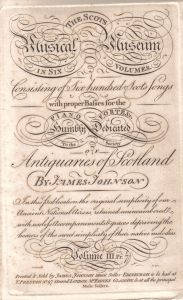 Figure 3, Johnson Scots Musical Museum, Frontispiece.