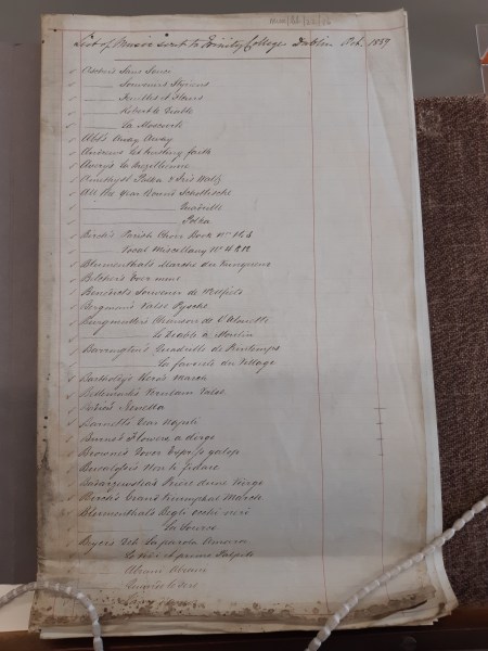 Music received from Stationers' Hall 1859-1860