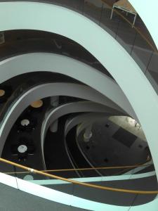 Sir Duncan Rice Library Aberdeen looking down from top floor