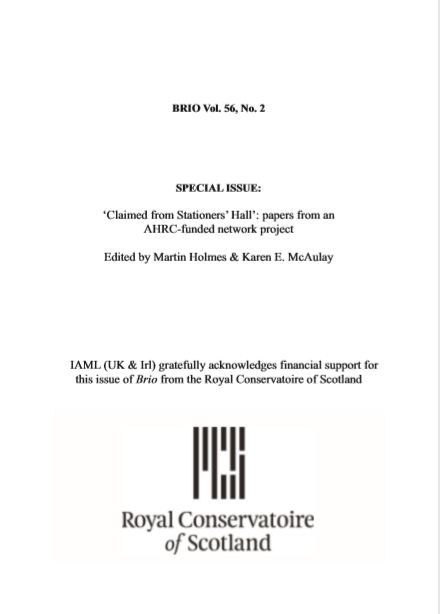 Brio 56 no 2 title page