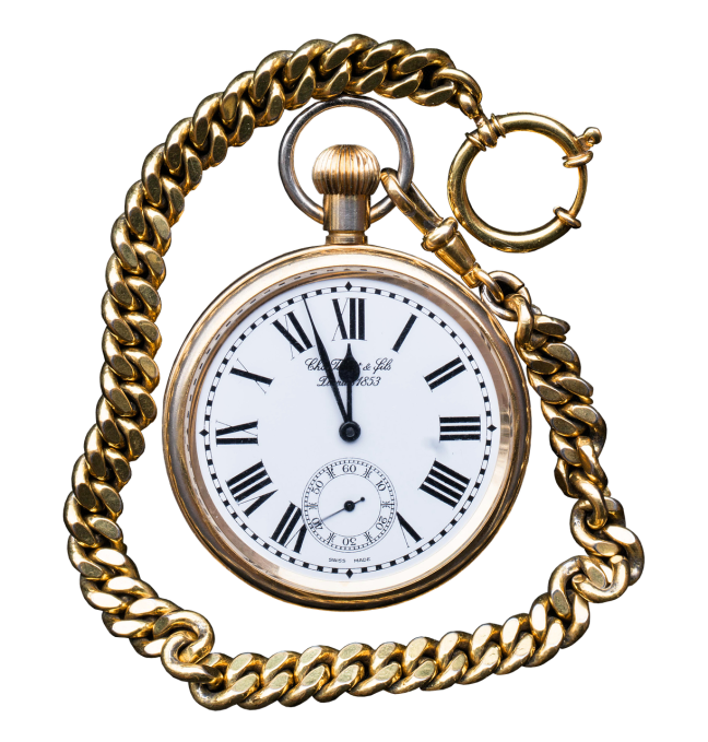 Pocket watch with chain