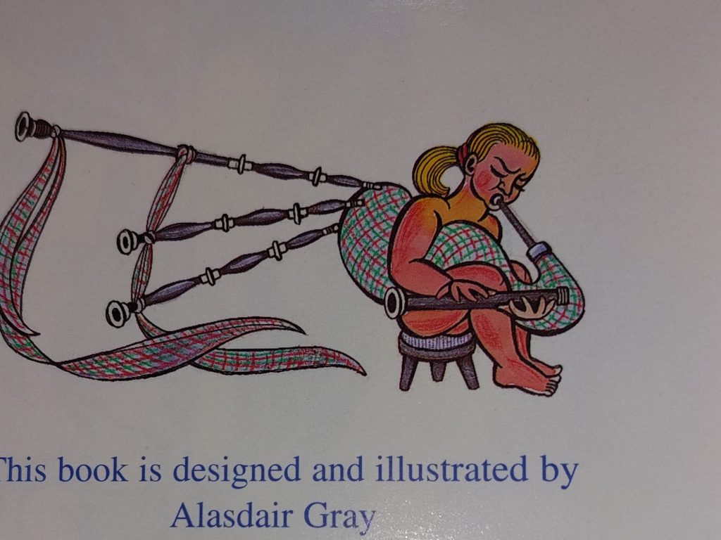 Imagine inside dustjacket: book designed and illustrated by Alasdair Gray