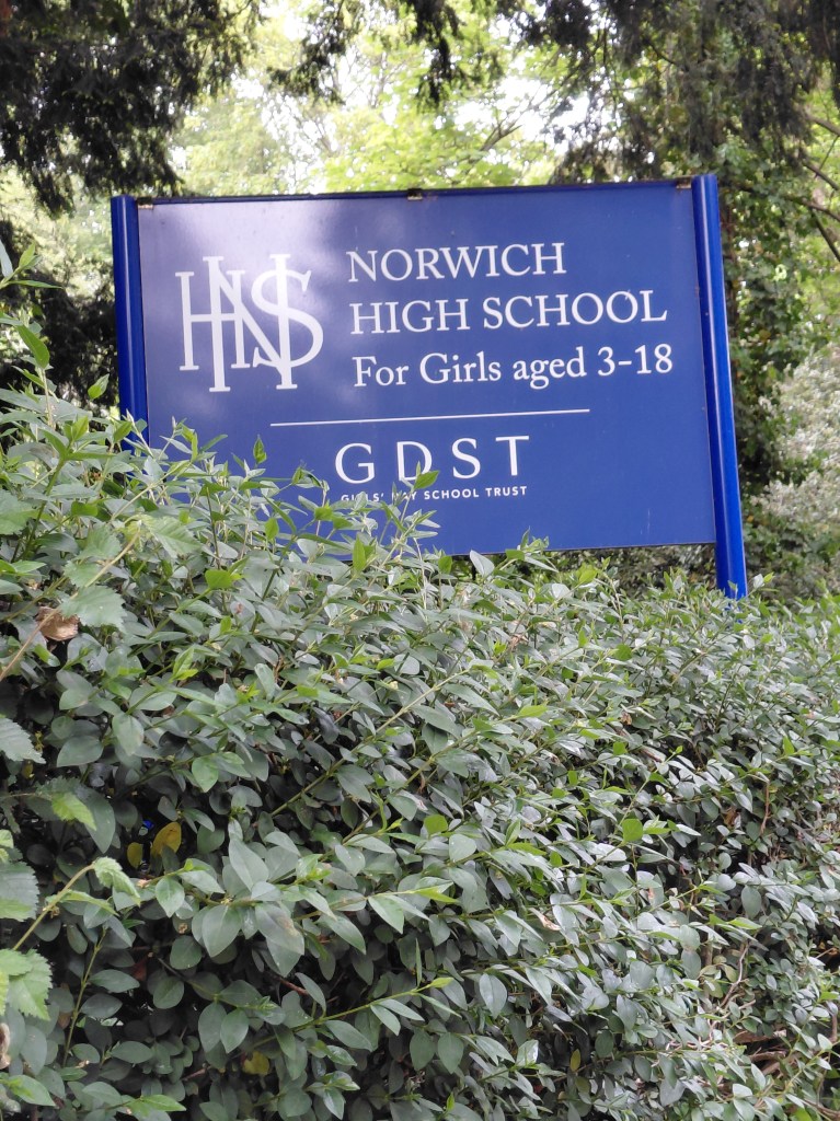 The main school sign