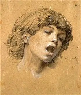 Merson - Head of a boy singing (Creative Commons licence)