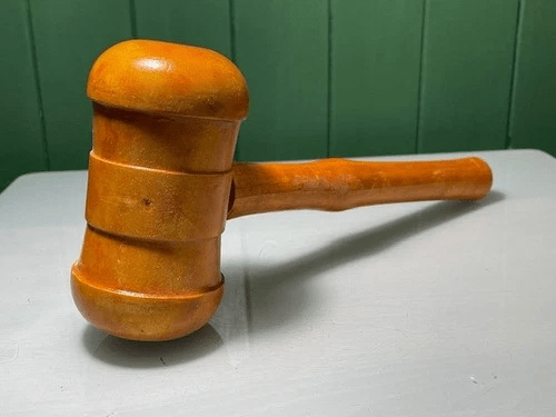 Auctioneer's gavel (picture from eBay)