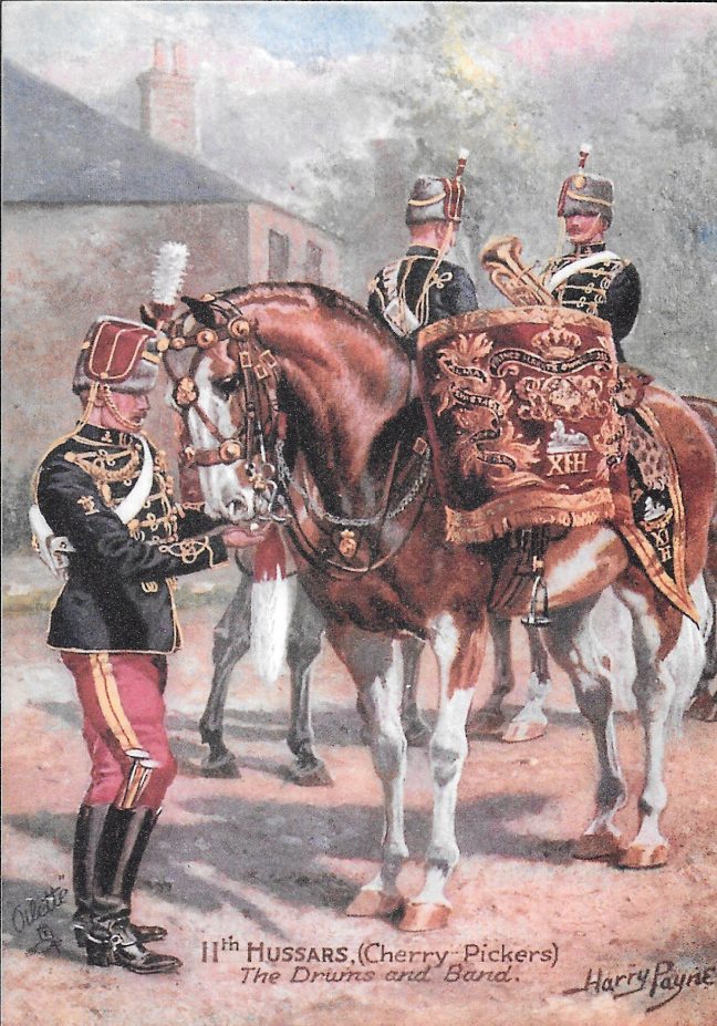 11th Hussars (Cherry Pickers) The Drums and Band, by Harry Payne